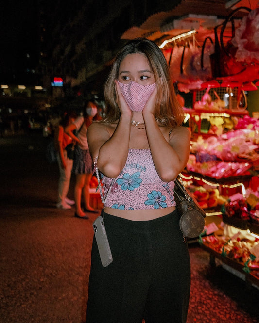 Strawberry shortcake Aurora Borealis Crystal Face Mask